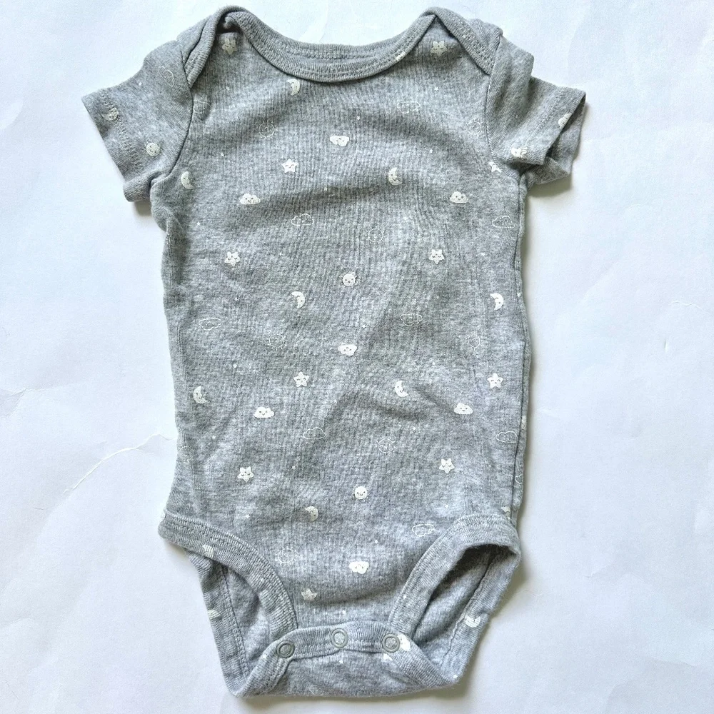 Baby Clothing Bundle 5 Piece Carter's Short Sleeve Bodysuit Onesie Set
